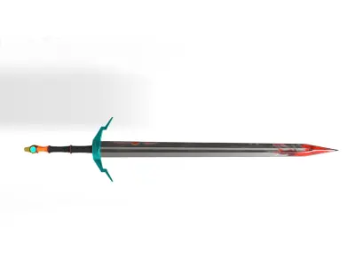 Simple 3D Sword Model 3D model