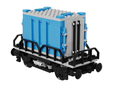 Train Lego Container 3D model