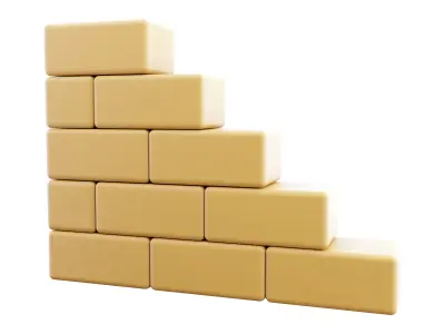  Wall  cartoon icon 3D model