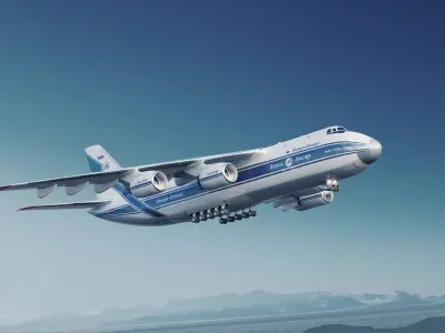 Antonov AN-124 3D model purchase
