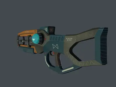 Plasma Rifle  Low-Poly Low-poly 3D model