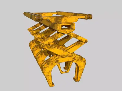 Industrial Tong Low-poly 3D model