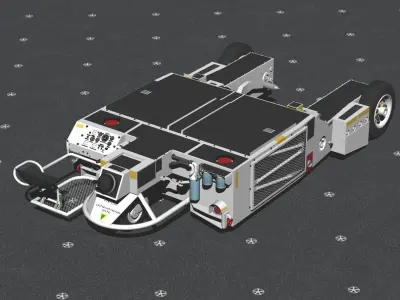 AAS32A-32 NAVY Towing tractor 3D model