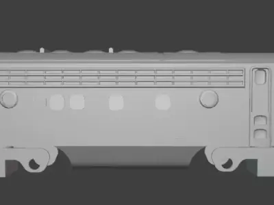 3D Printable F-7A Locomotive Model 1-115 Version 3D print model