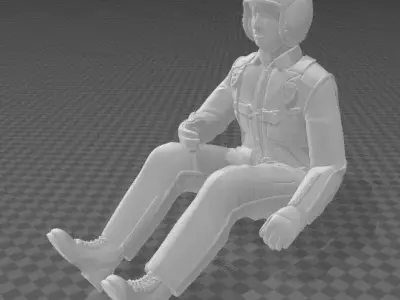 fighter jet pilot 3D print model