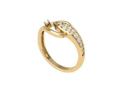Wedding Ring 3D print model 82
