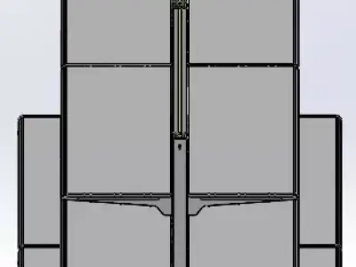 Storage Rack - Racking System - Industrial Shelving 3D model 4 3D model