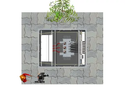 Modular transformer station Free 3D model