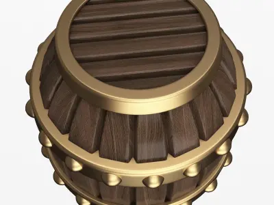 Barrel Low-poly 3D model