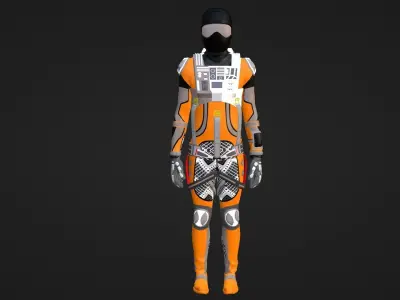 Robot Soldier - Assault Soldier Low-poly 3D model 6
