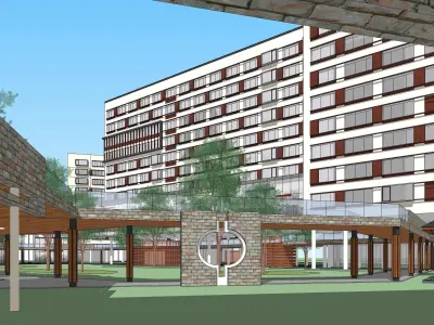 Sketchup Residential Complex 225 3D model