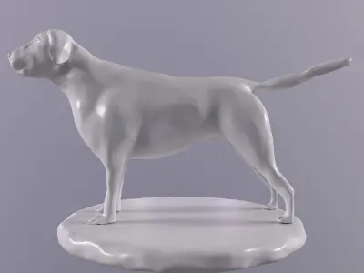dog 01 Low-poly 3D model
