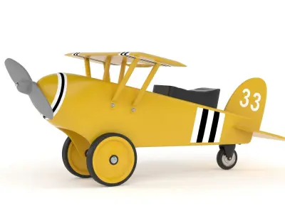 Toy Airplane 3D model 6