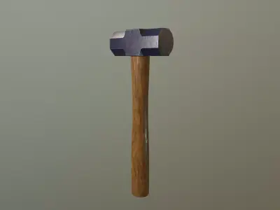 Sledgehammer Low-poly 3D model shop