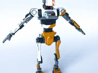 Primitive Robot 3D model