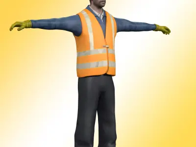Construction Worker  3D model