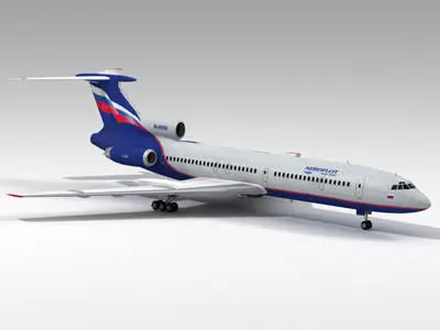 Tu-154 aeroflot 3D model