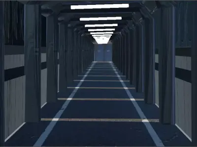 tunnel train in sky Texture