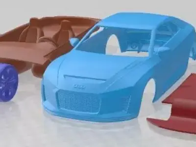 Audi Quattro 2012 Printable Car  3D print model
