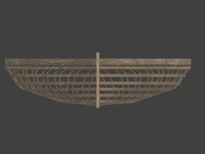 Sturgeon-nosed canoe 3D model