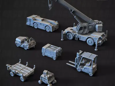 BF-1J Vehicles 15mm 3D print model