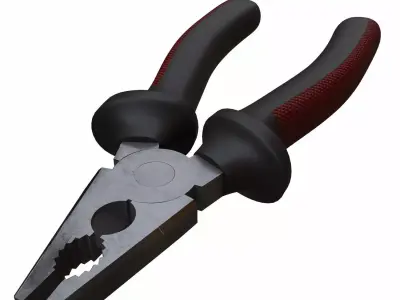 3D Combination Pliers 3D model
