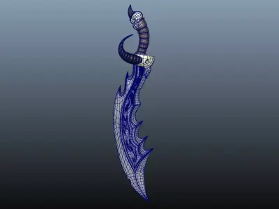 Stylized Swords low-poly 3d model Low-poly 3D model