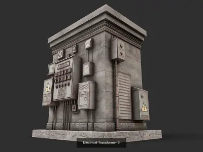 Electrical Transformer Collection 3D Model Pack