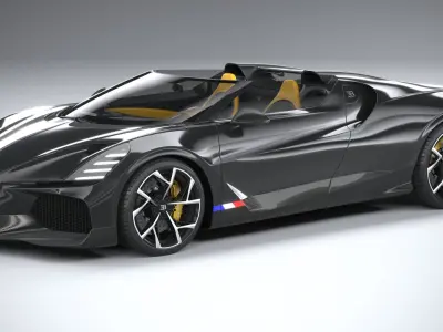 Bugatti W16 Mistral 2024 3D model buy