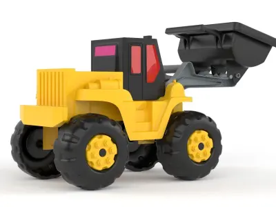 Toy Bulldozer 3D model