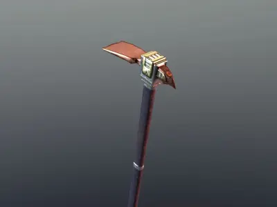 Hoe - Orichalcum Low-poly 3D model