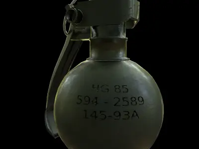 HG 85 Hand Grenade model Low-poly 3D model