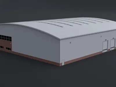 Warehouse 6 Low-poly 3D model