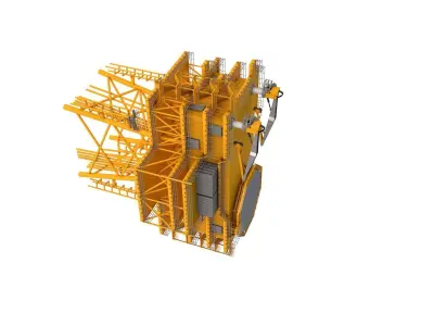 Offshore Wind Farm Substation 3D model purchase