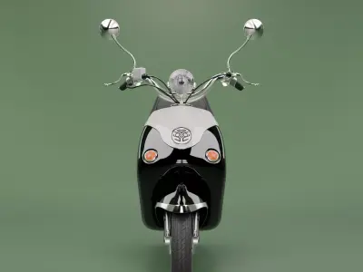 Retro scooter 3D model