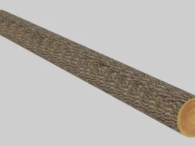 Wooden Logs Low-poly 3D model Low-poly 3D model