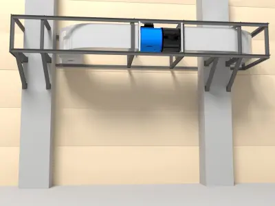 Ventilation box 3D model