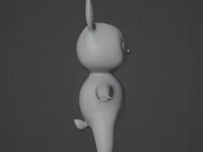 cartoon rabbit 3D model buy