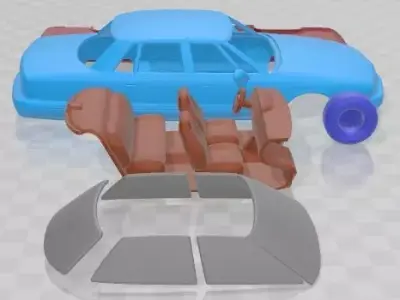 Oldsmobile 98 1991 Printable Car 3D print model
