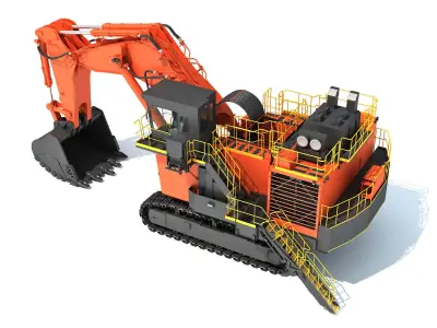  Mining Excavator Shovel 3D model