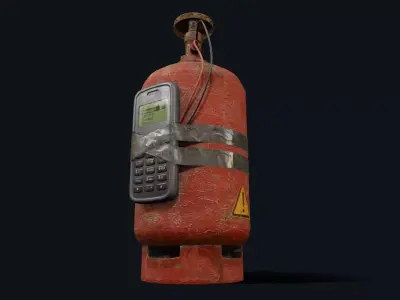 IED Phone Low-poly 3D model