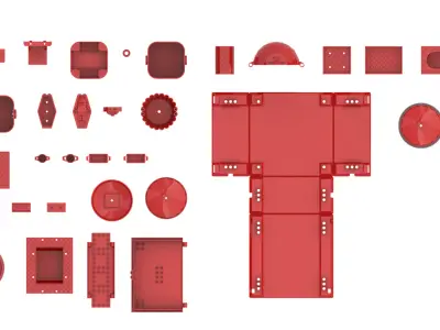 TwindBricks3D - 31 Piece Object Container Collection - Part 2 3D print model