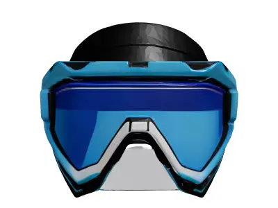 Sleek SciFi Visor 3D model