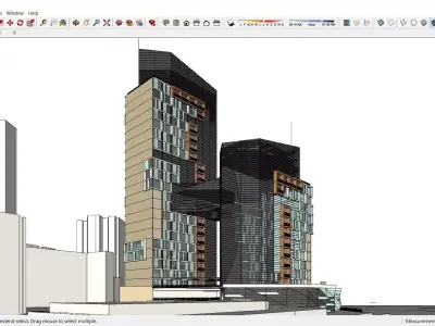 Sketchup Office building K6 3D model