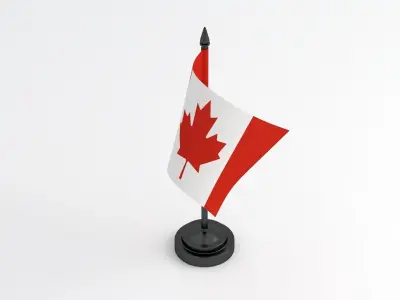 Table Flag Canada 3D model
