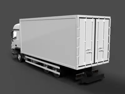 MERCEDES ACTROS MP3 V6 2536 EURO 5 6X2 BOX 3D model