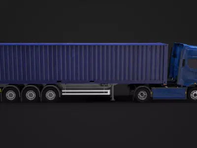 F-Max Iso Container Trailer 3D model