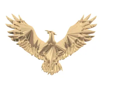 Gold 3D Egale 3D print model