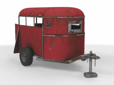 livestock trailer 3D model