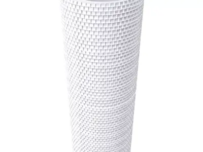 Bricks pattern 3d roller - resin 3D print model